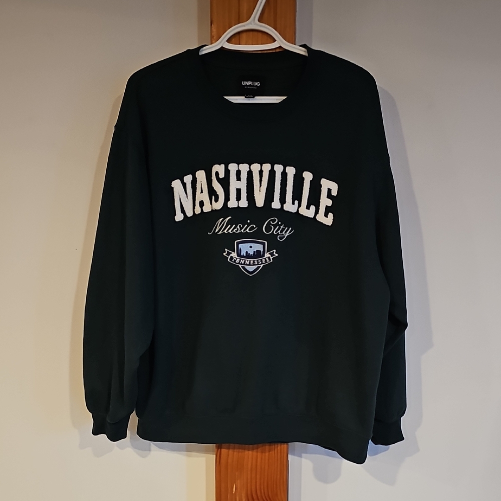 Forest Green Nashville Crewneck Sweatshirt